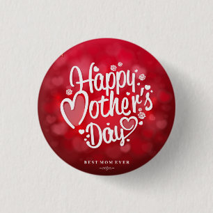 Happy Mother's Day Typografy-23534 Button