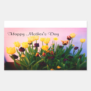 Happy Mother's Day Verschiedene Tulips #1 Stickers