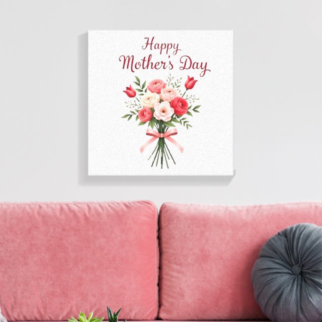 Happy Mother's Day Wall Art Leinwanddruck (Insitu (Wohnzimmer))