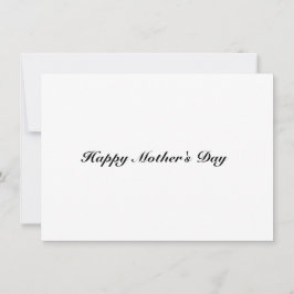 Happy Mother's Day weiße schwarze, elegante Skript