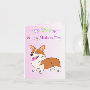 Happy Mother's Day Welsh Corgi Karte
