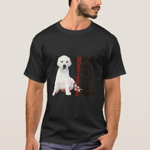 Happy Mother's Day White Labrador Hund Mama Hund M T-Shirt