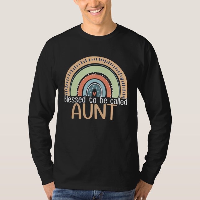 Happy Mothers Day Women Blessed To Be Called Aunt  T-Shirt (Vorderseite)