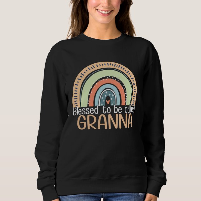 Happy Mothers Day Women Blessed To Be Called Grann Sweatshirt (Vorderseite)