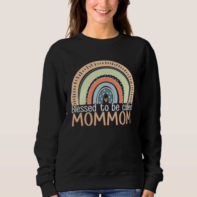 Happy Mothers Day Women Blessed To Be Called Mommo Sweatshirt (Vorderseite)