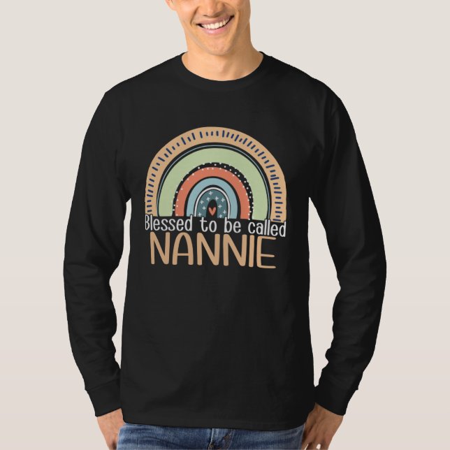Happy Mothers Day Women Blessed To Be Called Nanni T-Shirt (Vorderseite)