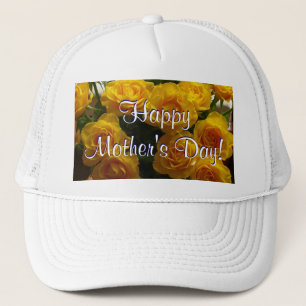 Happy Mother's Day Yellow Roses Truckerkappe