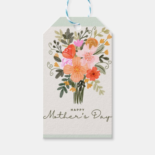 Happy mothersday geschenkanhänger (Vorderseite)
