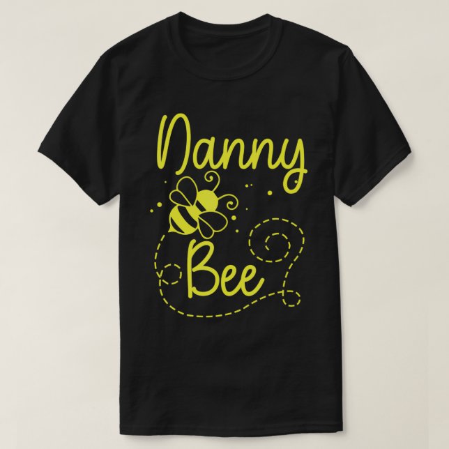 Happy Motheru2019s Day Nanny Bee Cute Men Women Fu T-Shirt (Design vorne)
