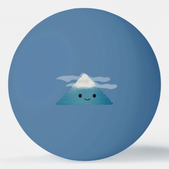 HappY Mountain Tischtennisball (Vorderseite)