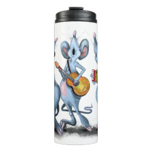 Happy Mouse Music Band Fun Thermal Tumbler Thermosbecher