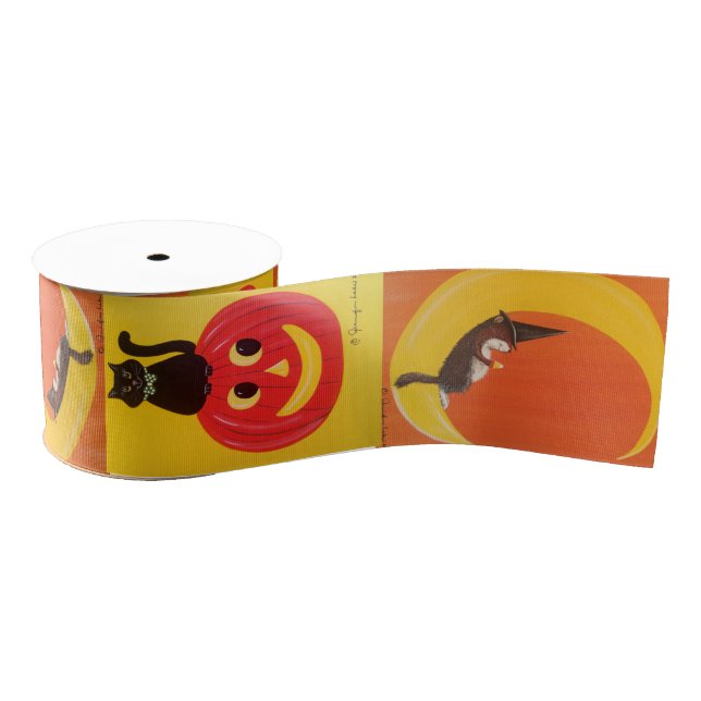 Happy "Ms Elizabeth" Halloween Ribbon Ripsband (Spule)