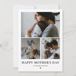 Happy Mthers Day Foto Collage modern minimalistisc Feiertagskarte