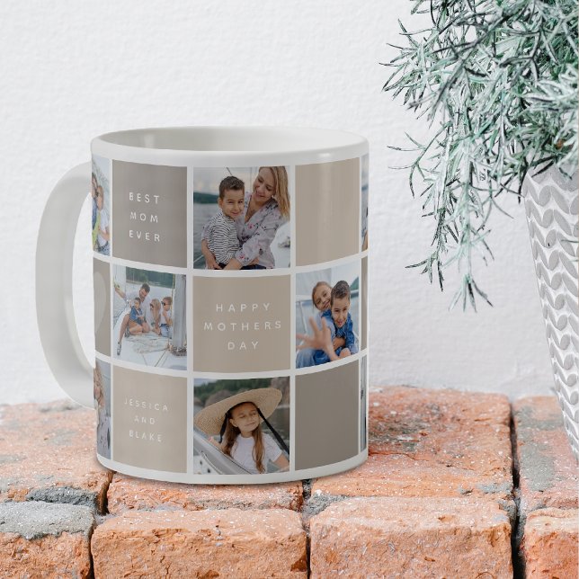 Happy Mthers Day Foto Grid Keepake Kaffeetasse (Von Creator hochgeladen)