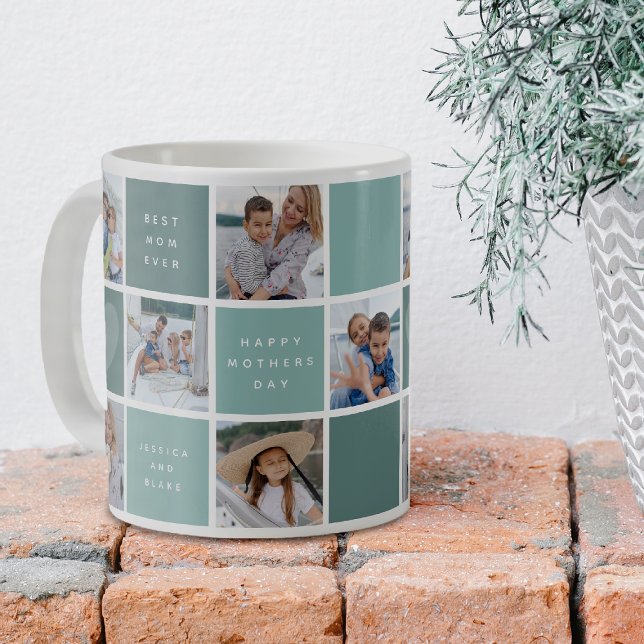 Happy Mthers Day Foto Grid Keepake Kaffeetasse (Von Creator hochgeladen)