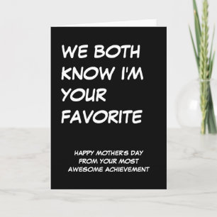 Happy Mthers Day from your Phantastisch Child Karte