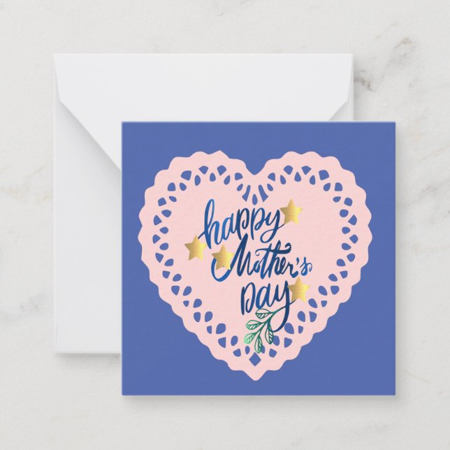 Happy Mthers Day Note Card Mitteilungskarte (Vorderseite)