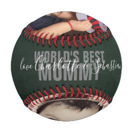 Happy Mthers Day Personalisiert Worlds Best Mommy Baseball