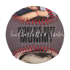 Happy Mthers Day Personalisiert Worlds Best Mommy Baseball
