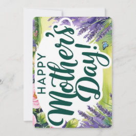 Happy Mthers Day Rose Graden Butterfells Green Feiertagskarte
