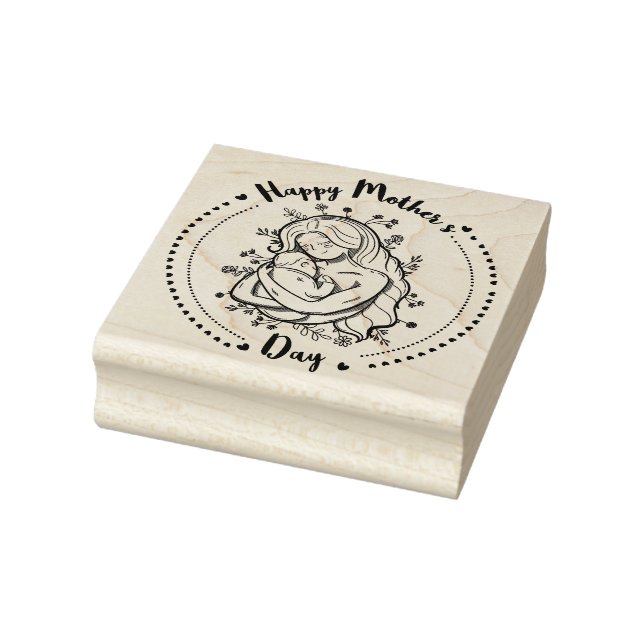 Happy Mthers Day Rubber Briefmarke Gummistempel (Stempel)