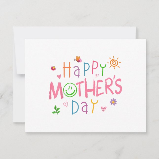 Happy Mthers Day Shirt für Kleinkinder Baby Kinder (Vorderseite)