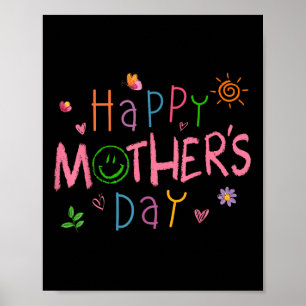Happy Mthers Day Shirt für Kleinkinder Baby Kinder Poster