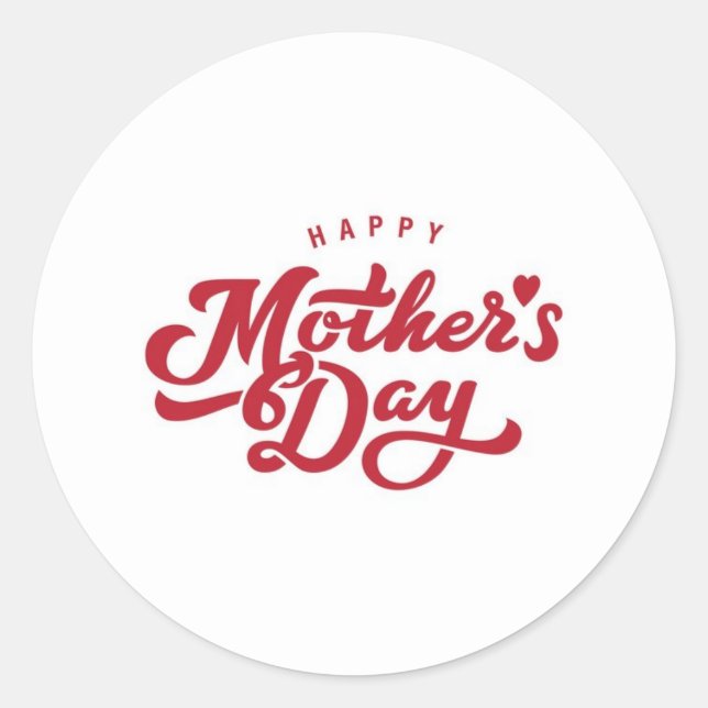 Happy Mthers Day Sticker (Vorderseite)
