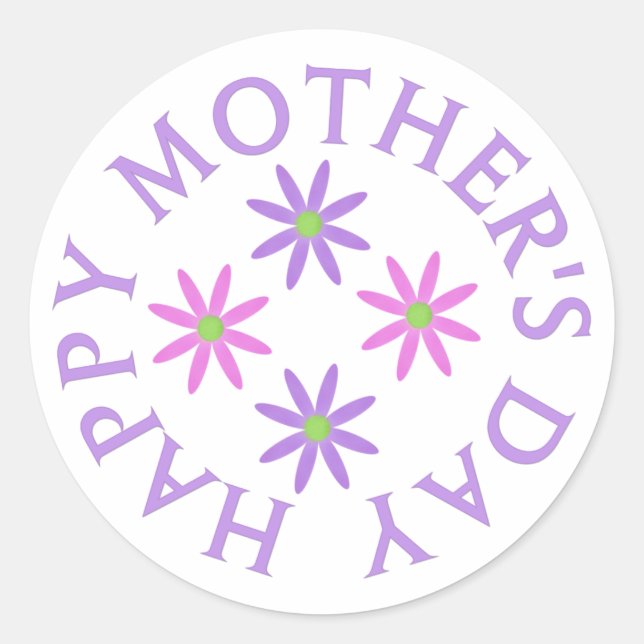 Happy Mthers Day Stickers (Vorderseite)