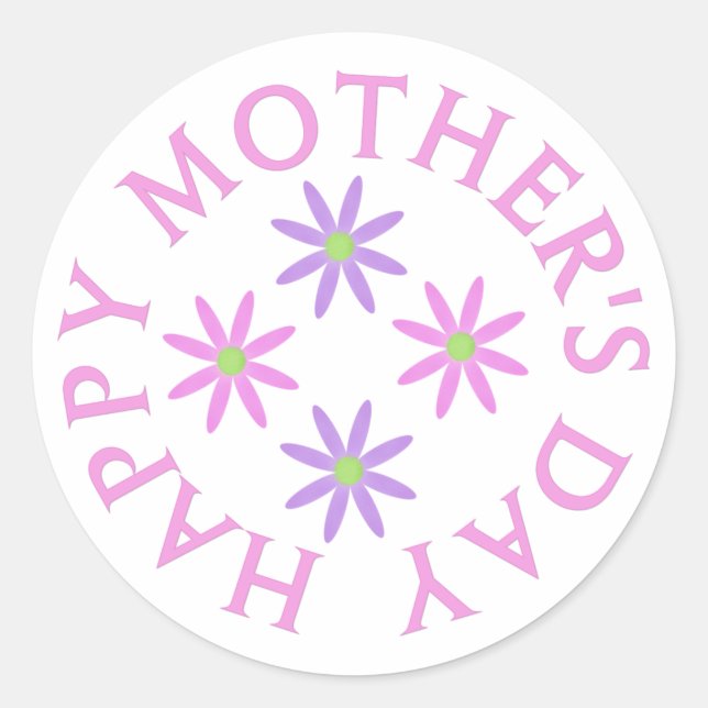 Happy Mthers Day Stickers (Vorderseite)