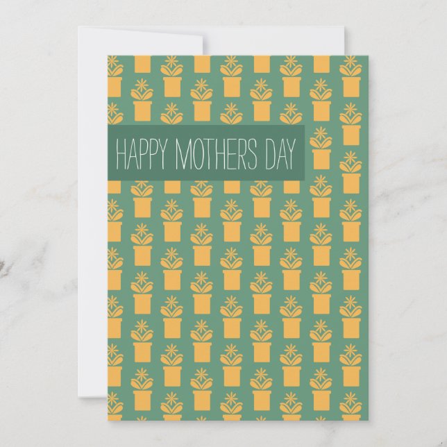 Happy Mthers Day Vintag Florals Karte (Vorderseite)
