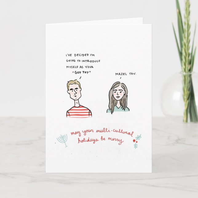 Happy Multicultural Holidays Feiertagskarte (Vorderseite)