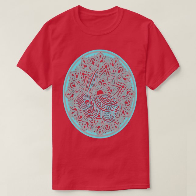 Happy Multilayered Bunny  T-Shirt (Design vorne)