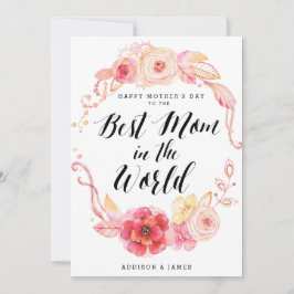 Happy Mütter Day Cards zur besten Mama der Welt Karte