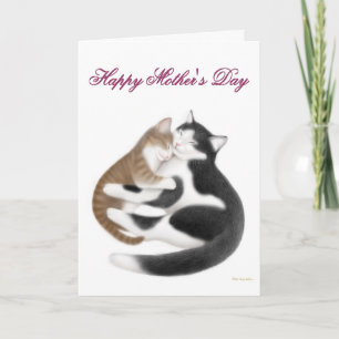 Happy Mütter Day Cats Card Karte