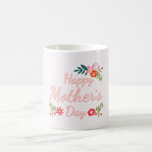 Happy Mütter Day Floral Bouquet Kaffeetasse
