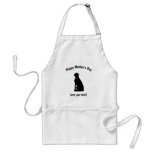 Happy-Mütter-Day, Hund, Liebe Schürze