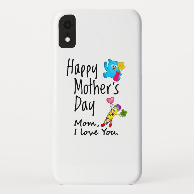 Happy Mütter Day. Mama, ich Liebe dich. Case-Mate iPhone Hülle (Rückseite)