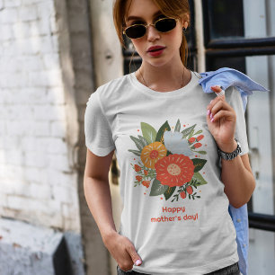 Happy Mutter Tag Blumenstrauß T-Shirt