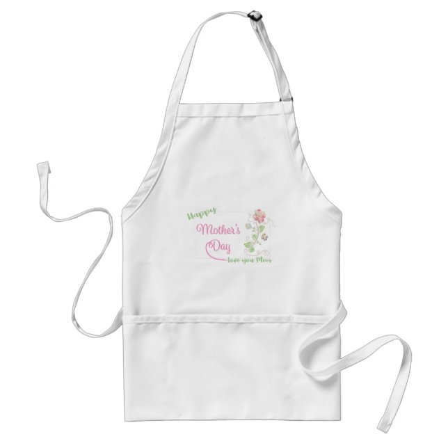 Happy-Mütter-Tag-Liebe Sie Mama einzigartig Schürze (Vorne)