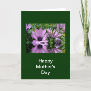 Happy Mutter Tag lila Blume Karte
