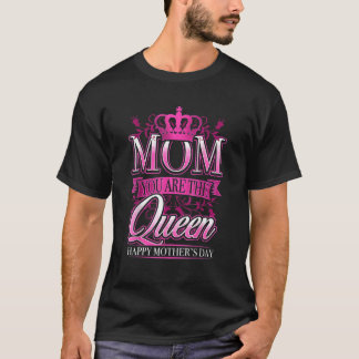 Happy Mütter Tag Mama Sie sind die Queen Pink Grap T-Shirt