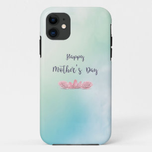 Happy-Mütter-Tag mit rosa-Blume Case-Mate iPhone Hülle