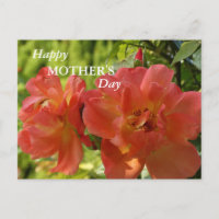 Happy Mutter Tag Rose Postkarte