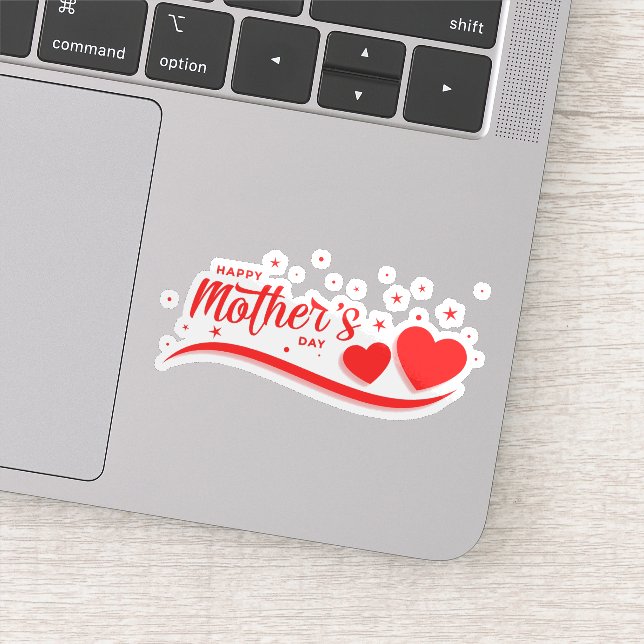 Happy Mütter-Tagesaufkleber Aufkleber (Detail)