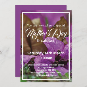 HAPPY MUTTER'S DAY Breakfast Event Floral Einladung