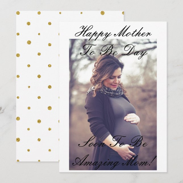 HAPPY MUTTER'S DAY GREETING CARD EINLADUNG (Vorne/Hinten)