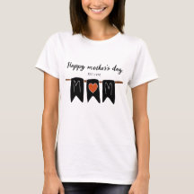 Happy Mutter's day l Modern Heart l Mama l Black