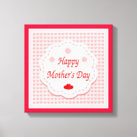 "HAPPY MUTTER'S DAY" PINK HEARTS