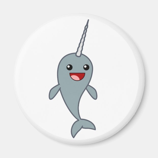 Happy Narwhal Magnet (Vorne)